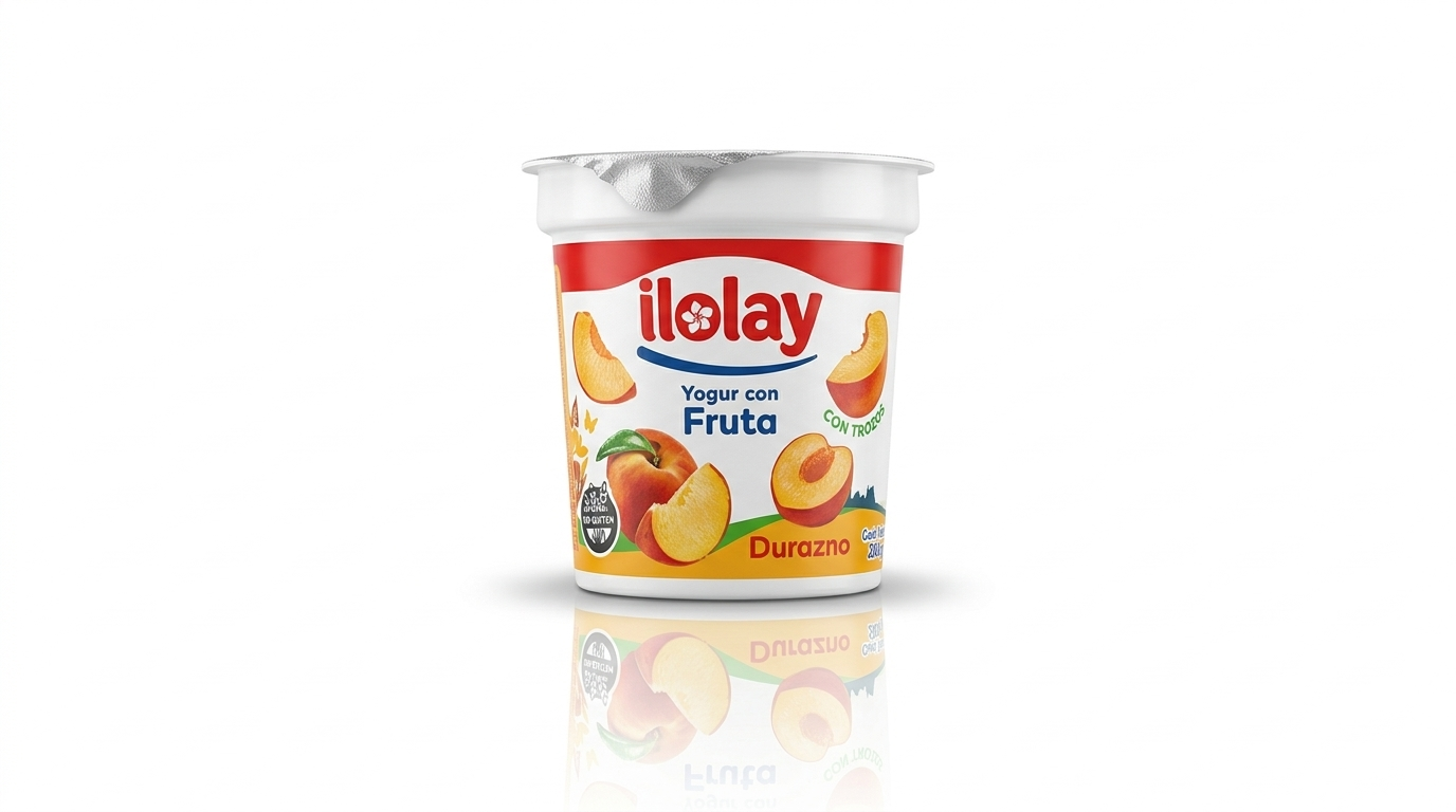 Yogur con durazno ilolay