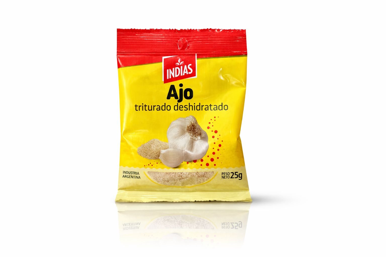 Ajo triturado deshidratado