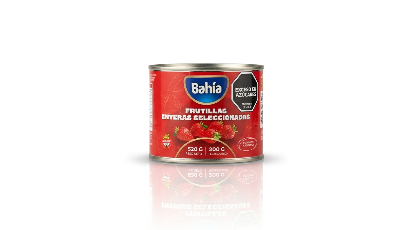 Frutillas enteras seleccionadas Bahia